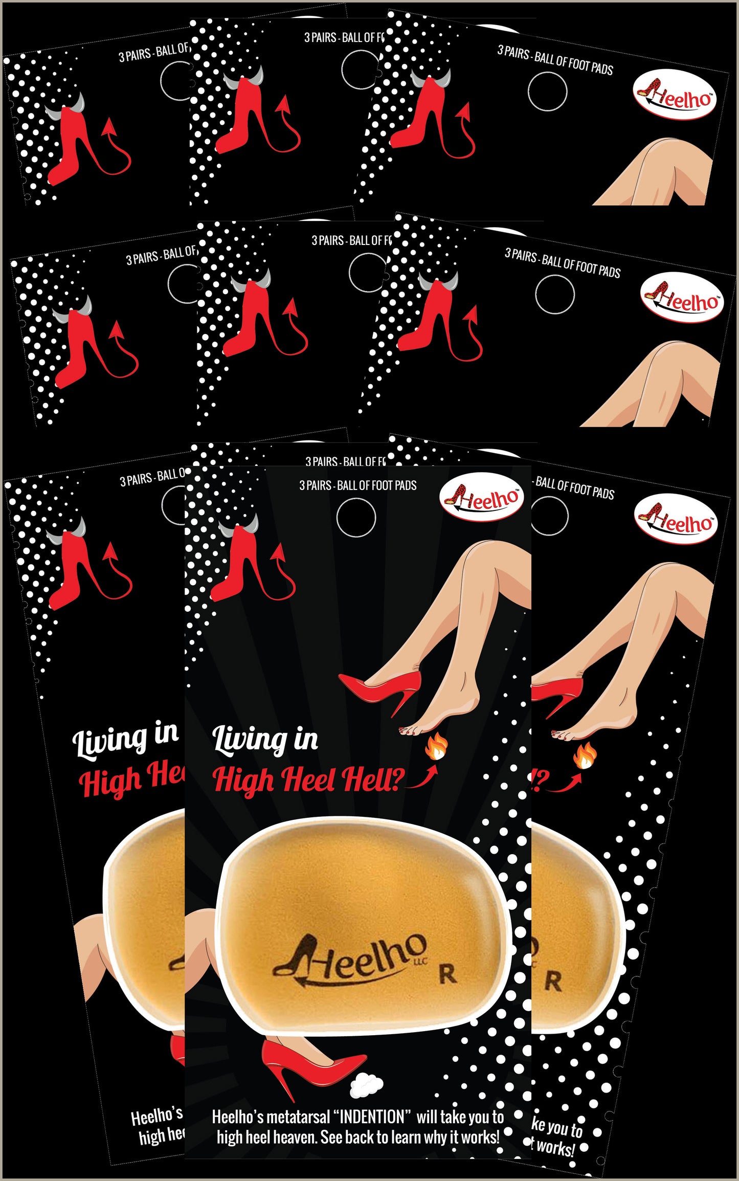 Heelho High Heel Insert Wardrobe Pack